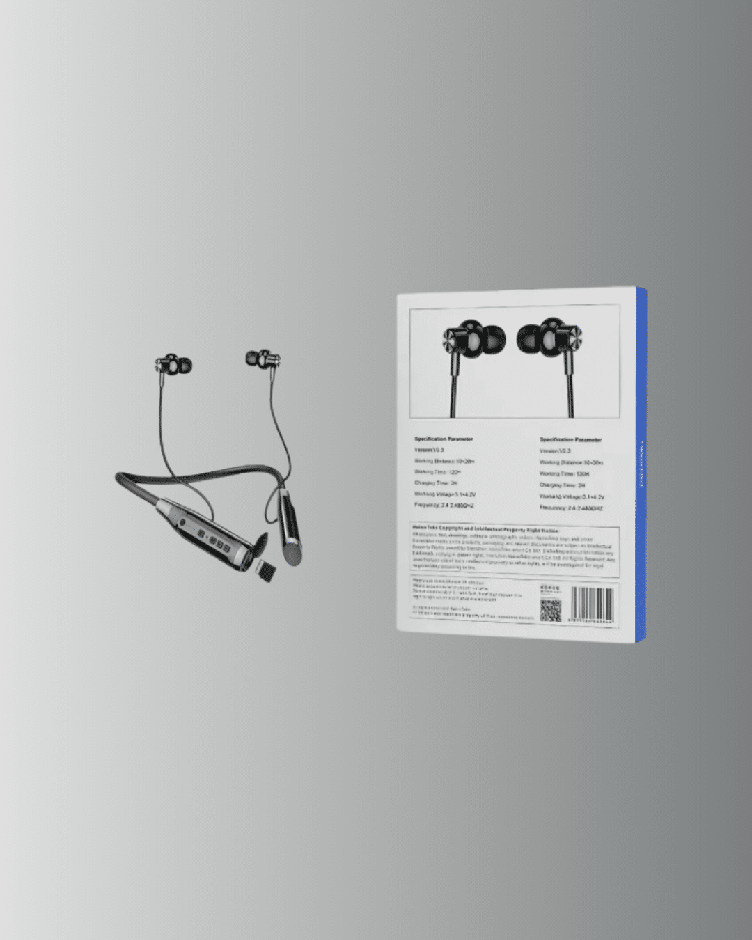 1214365_7-13.png 120 Saat Şarj Süresi Sunan Spor Tipi Kablosuz Bluetooth Kulaklık - Görsel 2