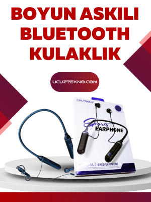 Polygold PG-100 Bluetooth Kulaklık – Ergonomik Boyun Bantlı Tasarım, Net Ses ve Konfor