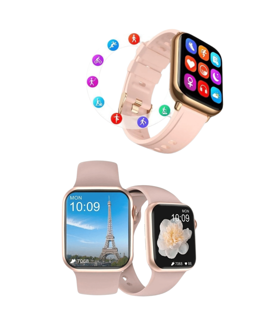 1214380_9-10.png GPS Destekli Akıllı Saat – Nabız, Uyku ve Adım Takibi, Sesli Görüşme, Suya Dayanıklı Tasarım - Görsel 4