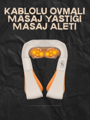 Ovmalı Isıtmalı Elektrikli Masaj Aleti – Boyun, Sırt, Bel, Omuz ve Bacak İçin Profesyonel Masaj Aleti