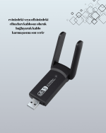 Tak-Çalıştır Özellikli Çift Bant WiFi Adaptör – 1200 Mbps - Görsel 3