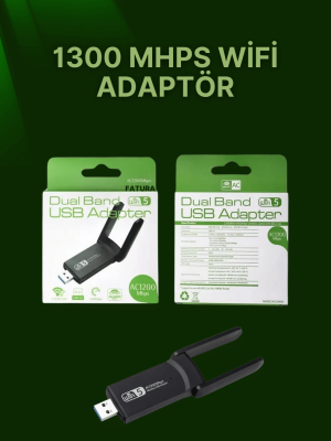 USB 3.0 Wireless Adaptör – 2.4GHz & 5GHz Destekli