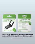 USB WiFi Adaptör – 1200 Mbps Hız - Görsel 4