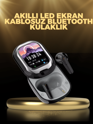 Kişiselleştirilebilir LED Ekranlı Bluetooth Kulaklık – Oyun & Müzik Modlu
