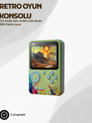 G5 Taşınabilir Retro Oyun Konsolu – Çocuk ve Yetişkinler İçin
