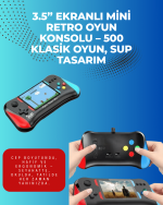 500 Retro Oyunlu Taşınabilir El Konsolu – X7M Modeli