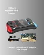 500 Retro Oyunlu Taşınabilir El Konsolu – X7M Modeli - Görsel 4
