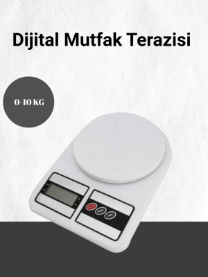 Hassas Ölçüm İçin Dijital Mutfak Tartısı – 10 Kg Kapasiteli