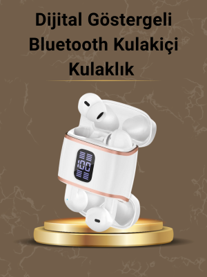 Dijital Göstergeli Bluetooth Kulakiçi Kulaklık – 4’lü Paket, Gürültü Engellemeli