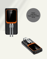 20000 mAh Powerbank | Çok Kablolu, Dijital Göstergeli, Yüksek Hızlı Şarj Cihazı - Görsel 5