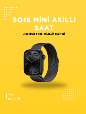 Akıllı Saat SQ-16 Mini Series 10 | Unisex Tasarım, Sağlık ve Spor Takibi
