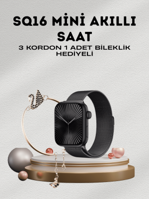 SQ-16 Mini Series 10 – Dokunmatik Akıllı Saat | Kalp Ritmi, SpO2, Uyku Takibi