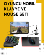 Tak-Çalıştır Mobil Oyun Ekipmanları Seti – Klavye Mouse Dahil