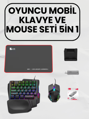 Bluetooth 5.3 Mobil Oyun Aksesuar Seti – PUBG Uyumlu