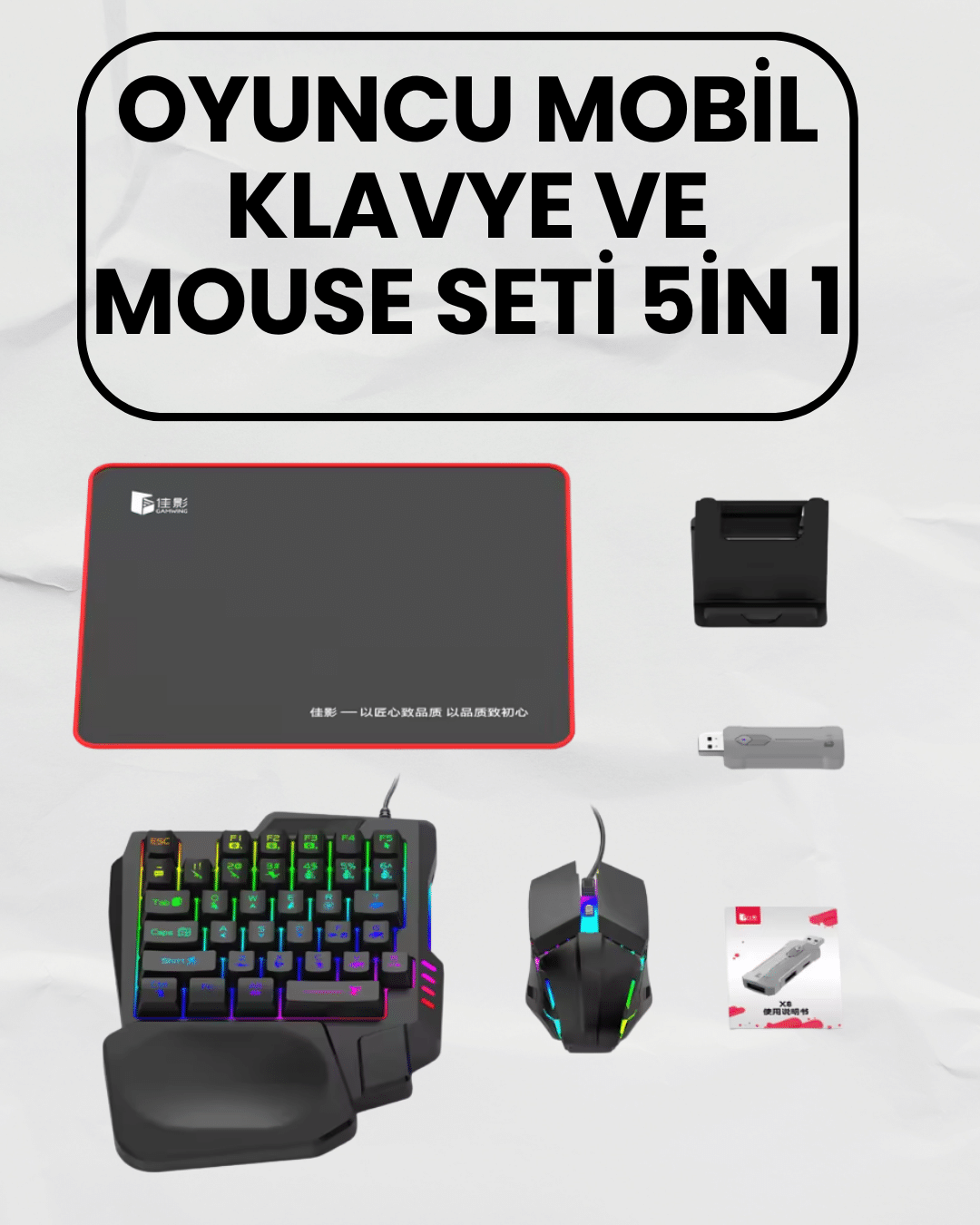 1214482_2.png Bluetooth 5.3 Mobil Oyun Aksesuar Seti – PUBG Uyumlu - Görsel 1