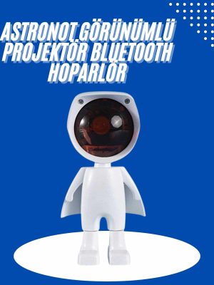 Astronot Işık Projektörü Gökkuşağı Projeksiyon Gece Lambası Hediyelik