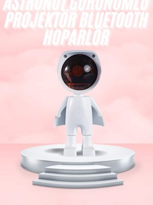 Gün Batımı Lambası Işık Arka Plan Projektör Sevimli Astronot Enerji Tasarruflu