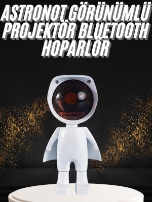 180 Derece Dönebilen Astronot Masa ve Gece Lambası Projektör