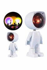 Gün Batımı Projektör Lamba Astronot Görünümlü Dekoratif Masa Lambası - Görsel 2