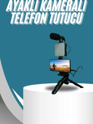 Video Making Kit Telefon Tutucu Vlog Video Mini Led Işıklı