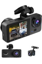 Yol Kayıt Araç Kamerası HD DVR 3 Kameralı 2.0in Ekranlı Ön İç Arka - Görsel 5