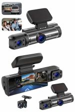 Video ve Fotoğraf Kaydedici Sürüş Kamerası Ön ve Arka Çift Kameralı - Görsel 2