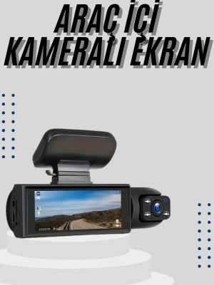 Çift Kameralı Araç Kamerası Ön ve Arka Kameralı