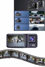 DVR Araç İçi Kamera Ön ve İç Kamera 2 İnç Ekranlı Çift Kamera - Görsel 3