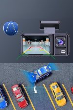 Ön ve Arka Kameralı 2 İnç 1080P Full HD DVR Araç İçi Ekran - Görsel 2