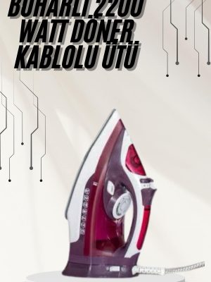 Modern Tasarım 2200W Dayanıklı Buharlı Seramik Kaplama Ütü