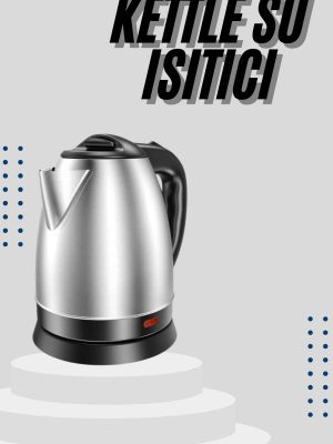 Kettle C F Tipi 220-240V Paslanmaz Çelik Elektrik Kablolu Otomatik Kapanma