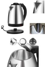 Kettle C F Tipi 220-240V Paslanmaz Çelik Elektrik Kablolu Otomatik Kapanma - Görsel 5