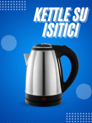 Elektrikli Paslanmaz Çelik Su Isıtcı Çelik Kettle 1.8 Lt. Uzun Ömürlü