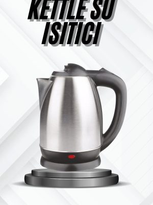 Kettle Su Isıtıcı C F Priz Uyumlu 220 - 240 V Paslanmaz Çelik Kablolu