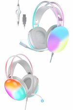 Yeni Nesil Kulak Üstü Kablosuz Uzun Ömürlü RGB Işıklı Bluetooth Kulaklık - Görsel 5