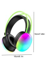 RGB Işıklı Yüksek Ses Kaliteli Kablosuz Kulak Üstü Bluetooth Kulaklık - Görsel 3