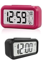 Dijital Masa Saati Termometre Takvim Led Ekran Pilli Ev Ofis Masası - Görsel 5