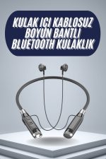 120 Saat Bluetooth Kulaklık Kablolu Boyun Askılı SD Kart Girişli ANC Özellikli