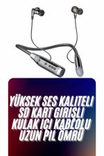 Kablolu Bluetooth Kulaklık Kulak İçi 120 Saat ANC Özelliği Uzun Ömürlü - Görsel 2