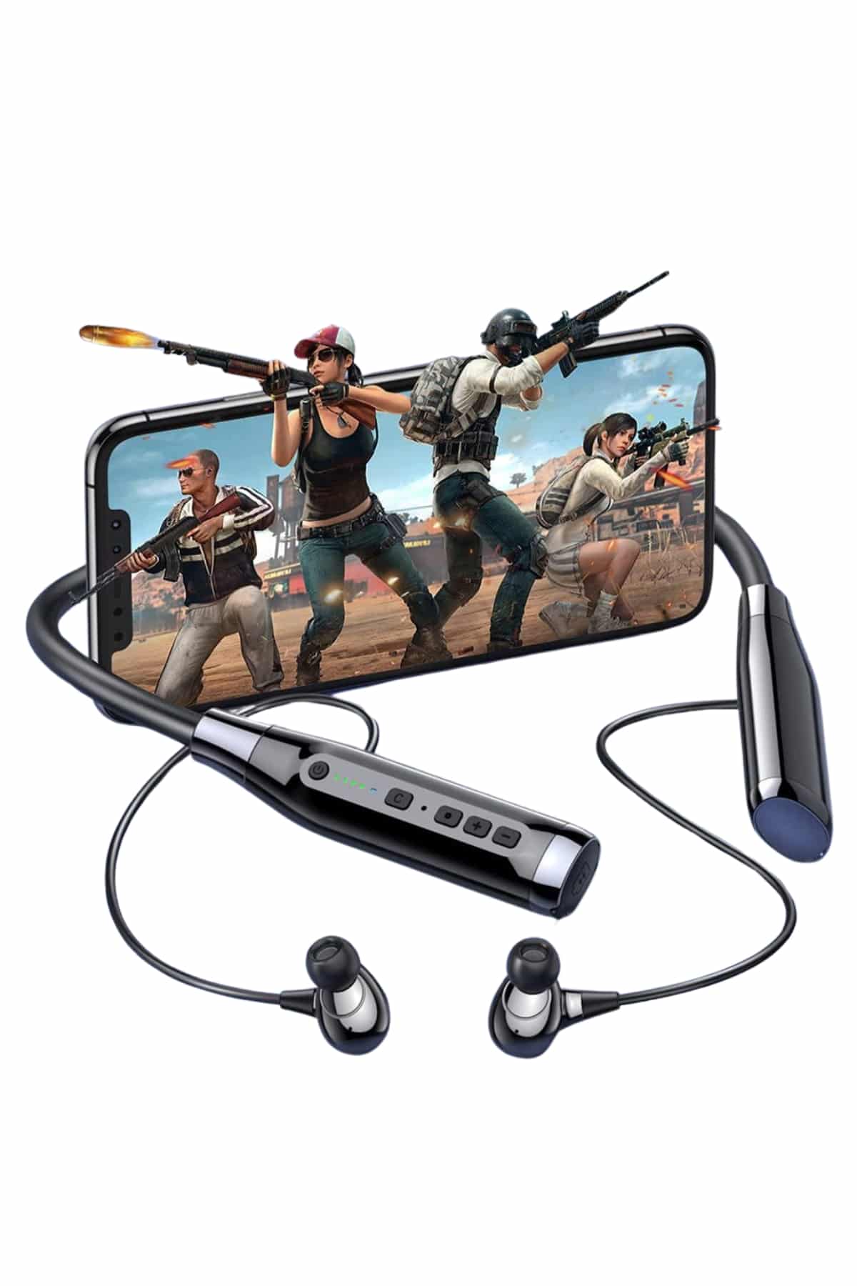 1214578_18-10.jpg Boyun Bantlı SD Kart Girişli Yüksek Perfomanslı Bluetooth Kulaklık - Görsel 3