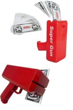 Para Saçma Tabancası Kırmızı Para Fırlatma Oyuncağı Parti Eğlencesi - Görsel 2