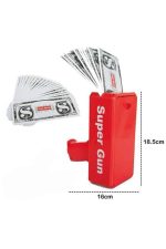 Kırmızı Çocuklara Özel Para Fırlatma Makinesi Para Saçma Tabancası - Görsel 5