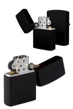 Siyah Kutulu Metal Çakmak Benzinli Hediyelik Eşya - Görsel 2