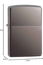 Hediyelik Zarif Zippo Model Siyah Benzinli Çakmak - Görsel 5