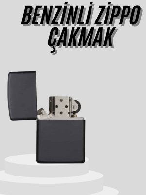 Çakmak Parlak Siyah Doldurulabilir Hedyelik Eşya