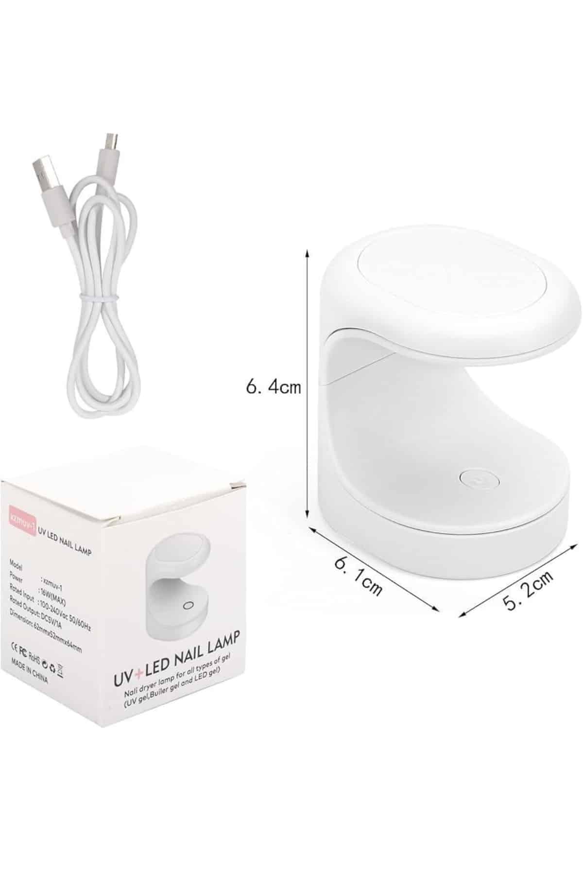 1214604_20-5.jpg Mini Taşınabilir Kalıcı Oje Jel Tırnak Kurutucu Fototerapi Makinesi - Görsel 5