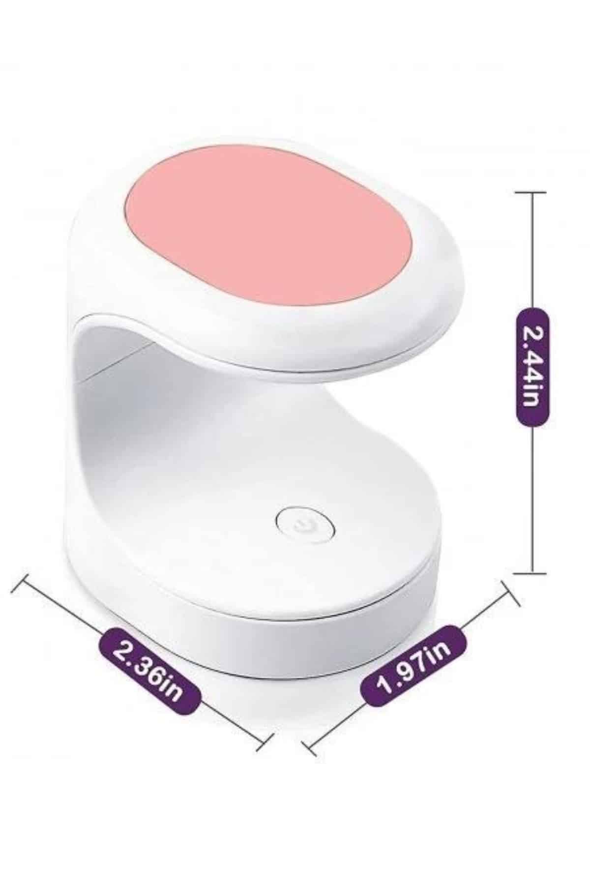 1214606_10-224.jpg Protez Tırnak Kurutucu Kalıcı Oje Led Oje Kurutucu UV Işınlı Taşınabilir - Görsel 5