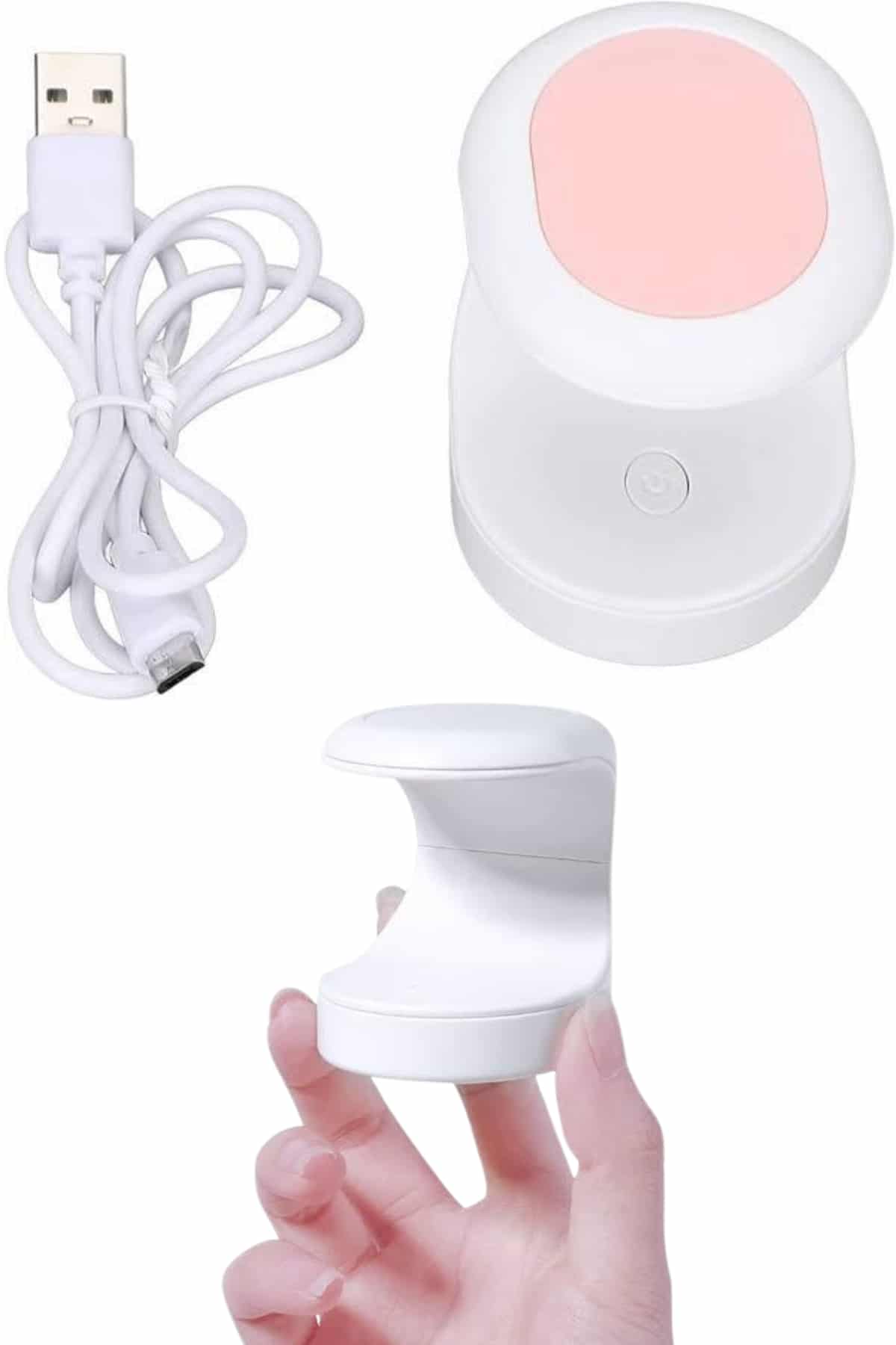 1214606_7-223.jpg Protez Tırnak Kurutucu Kalıcı Oje Led Oje Kurutucu UV Işınlı Taşınabilir - Görsel 2