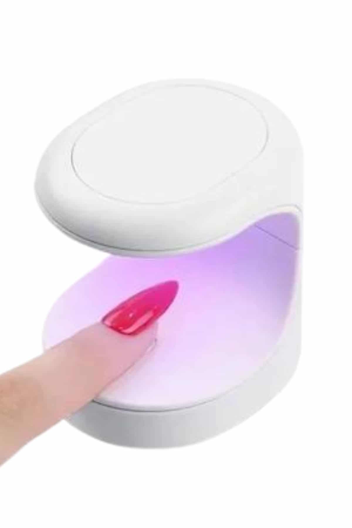 1214606_8-223.jpg Protez Tırnak Kurutucu Kalıcı Oje Led Oje Kurutucu UV Işınlı Taşınabilir - Görsel 3