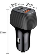 Araç İçi Hızlı Şarj Soketi 38W Oto Çakmaklık Type-C Araba Çakmaklık - Görsel 4